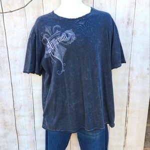 Men's Grey Affliction T Shirt